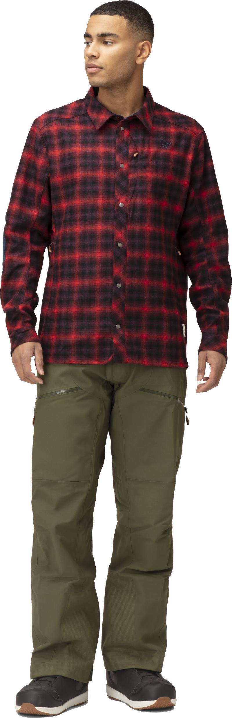 Tamok Wool Shirt - Mens - Tawny Port 1
