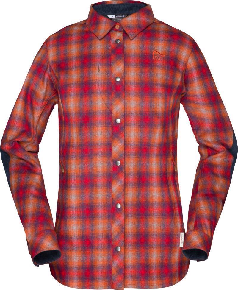 Tamok Wool Shirt - Womens - Orange 1