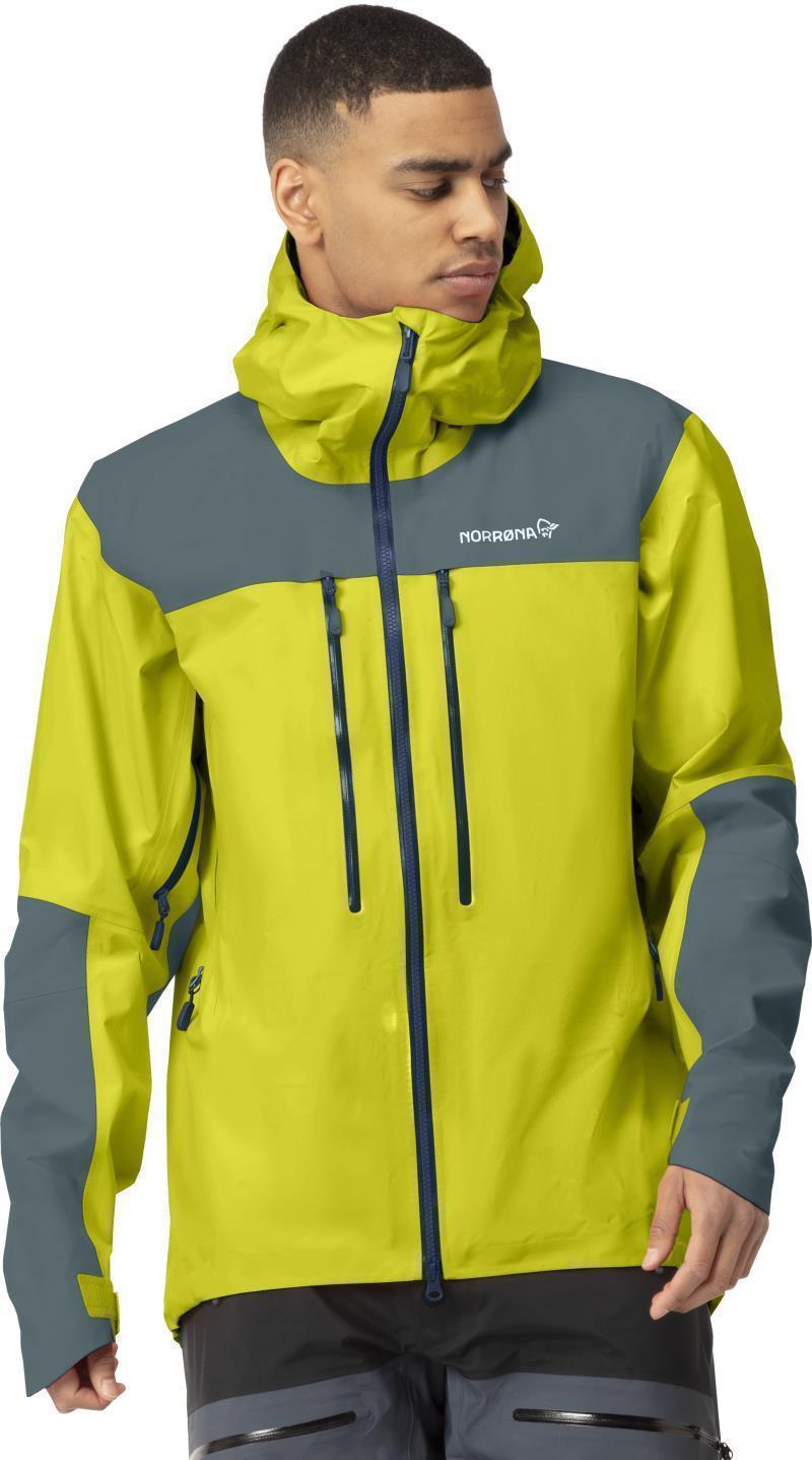 Trollveggen GTX Pro Light Jacket - Mens - Sulphur Spring / North Atlantic 3