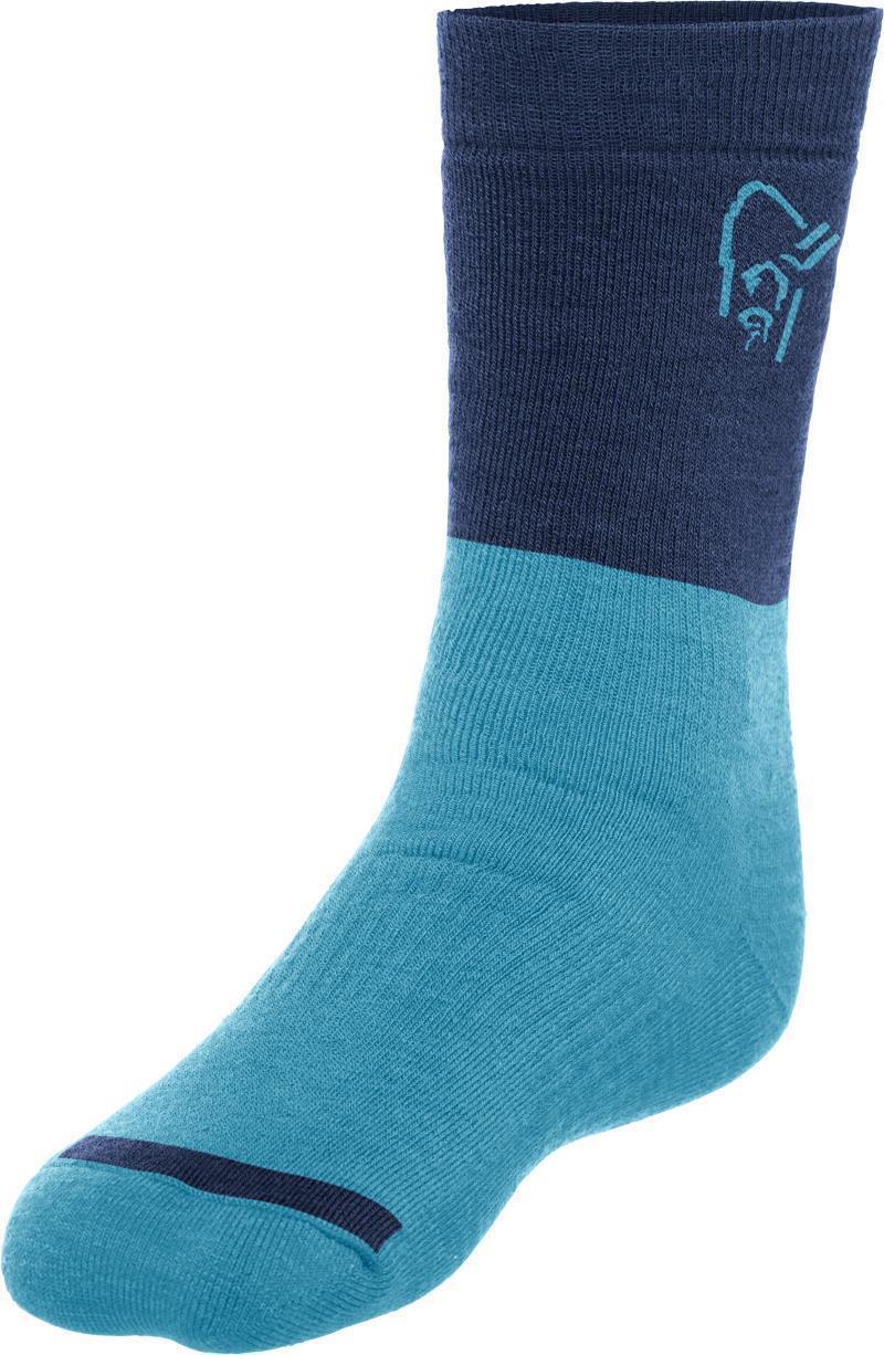 Trollveggen Heavy Weight Merino Socks - hawaiian surf / indigo night 1
