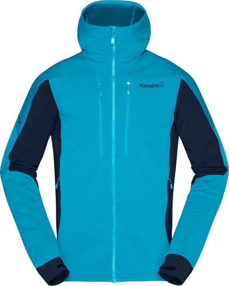 Trollveggen Powerstretch Pro Zip Hood - Mens - Hawaiian Surf 1