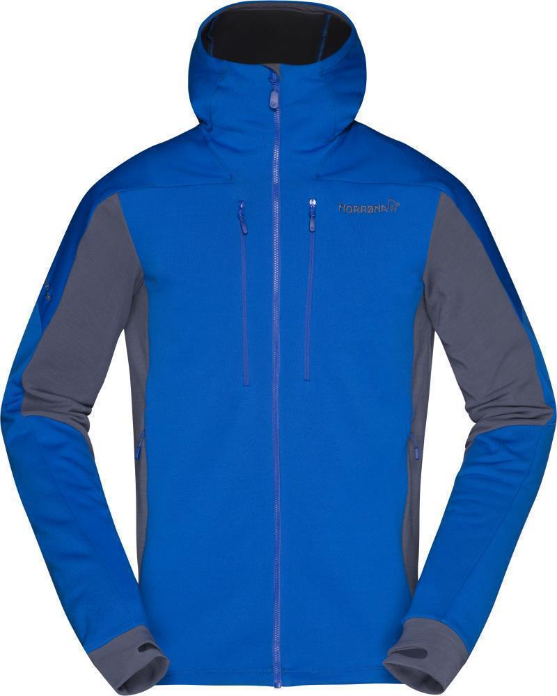 Trollveggen Powerstretch Pro Zip Hood - Mens - Olympian Blue 1