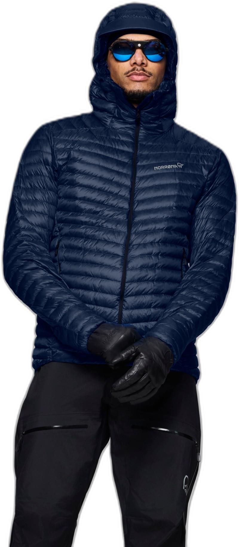 Trollveggen Superlight Down800 Hood - Mens - indigo night 1