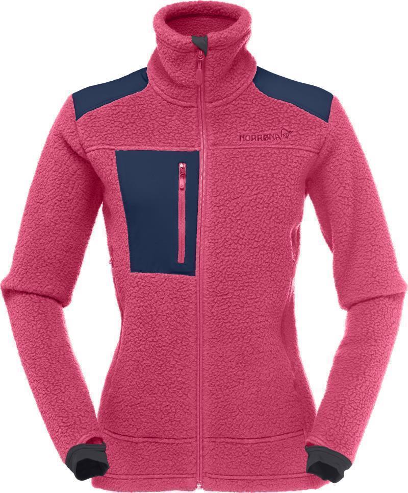 Trollveggen Thermal Pro Jacket - Womens - Honeysuckle / Indigo Night 1