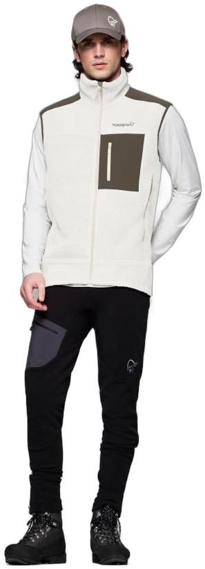Trollveggen Warm3 Vest - Mens - whisper white 1