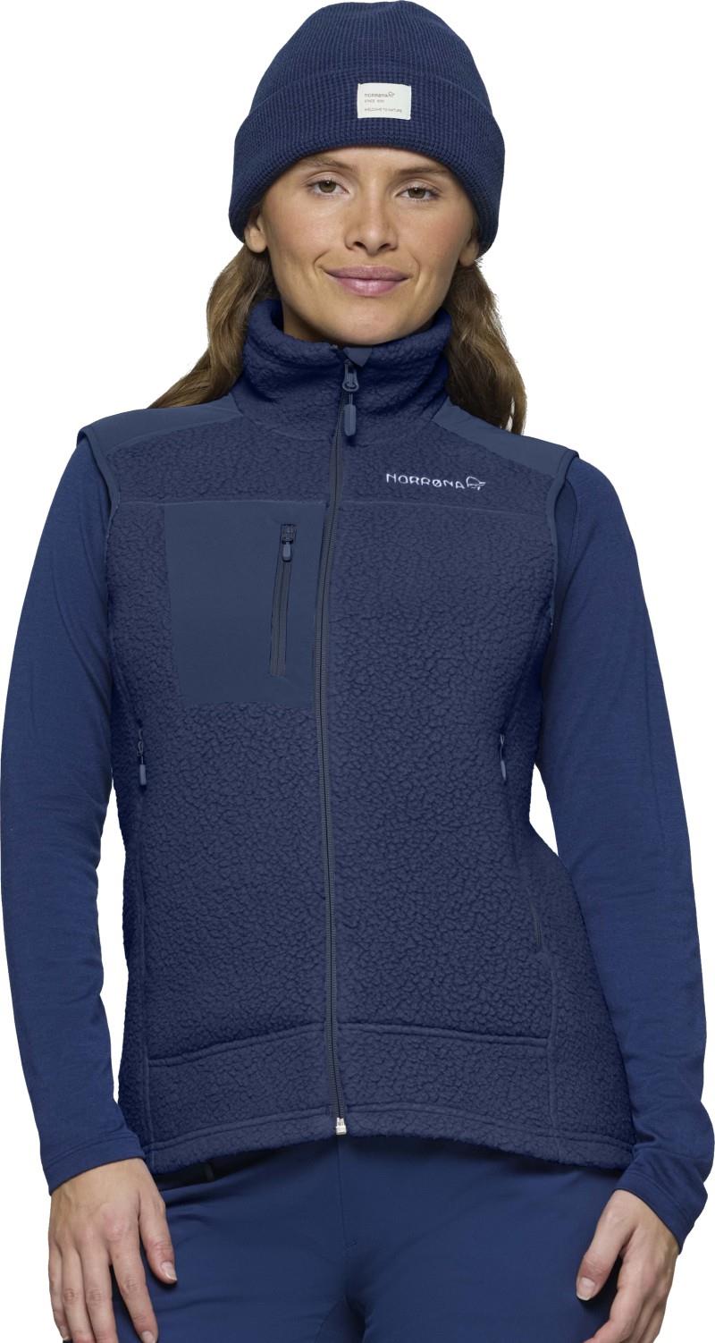 Trollveggen Warm3 Vest - Womens - indigo night 1