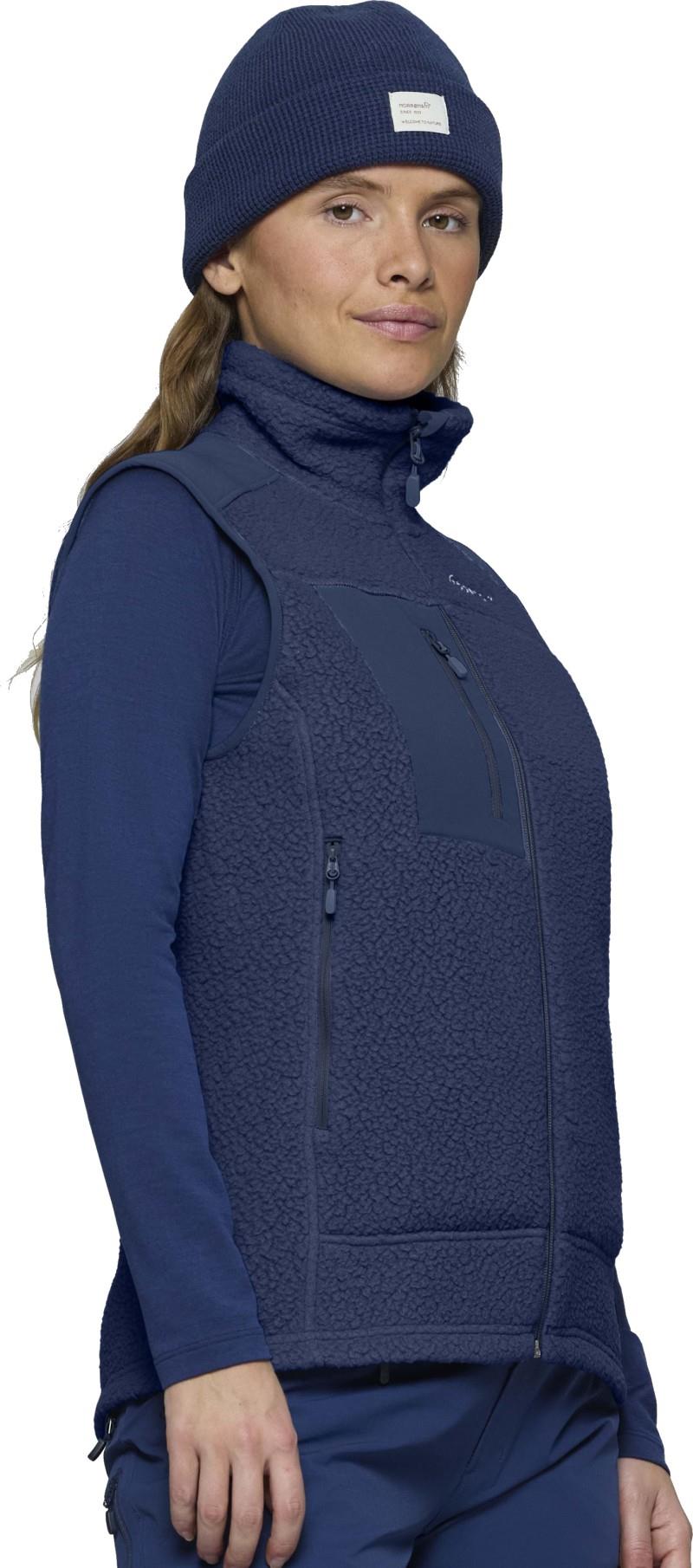 Trollveggen Warm3 Vest - Womens - indigo night 1
