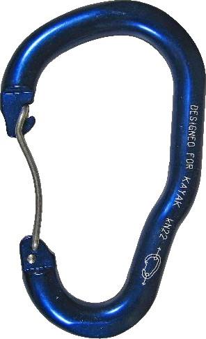 Paddle Wire Gate Carabiner - blue 1