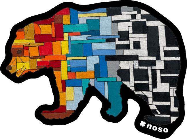 Stained Glass Bear by K. Jones - not applicable 1