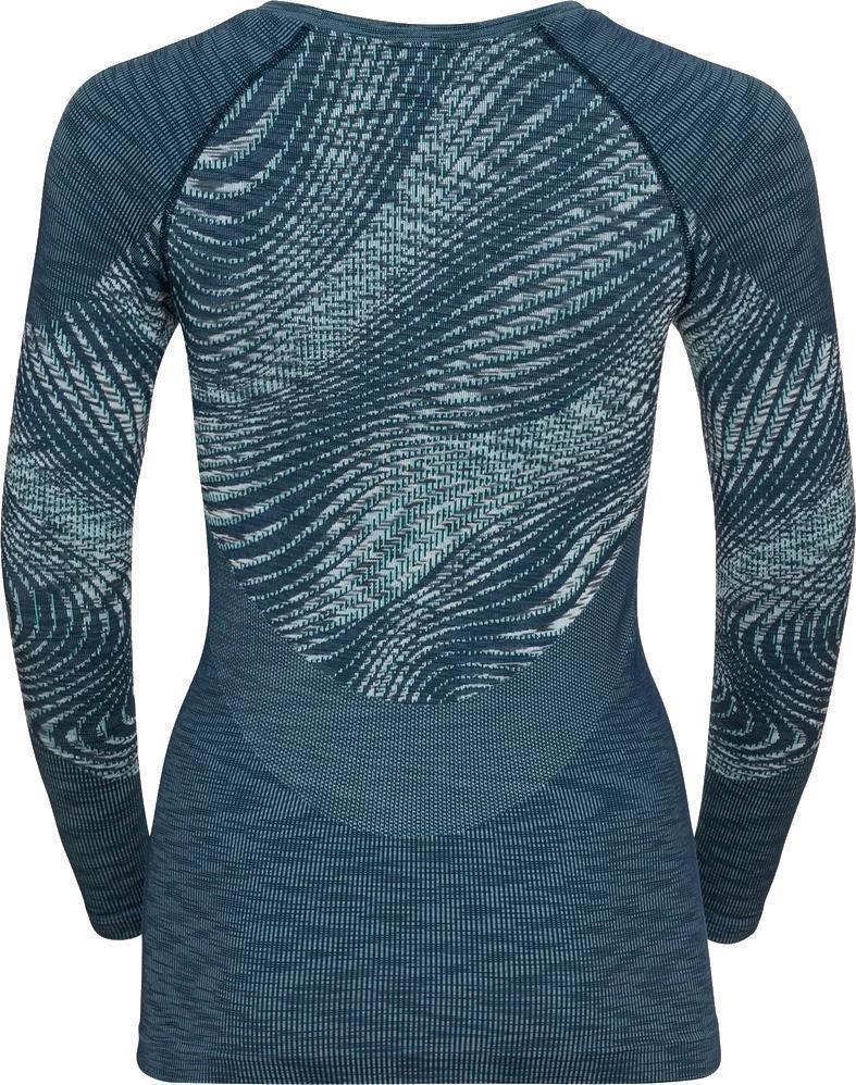 Blackcomb Eco Crew Neck LS - Womens - blue wing teal / space dye 1