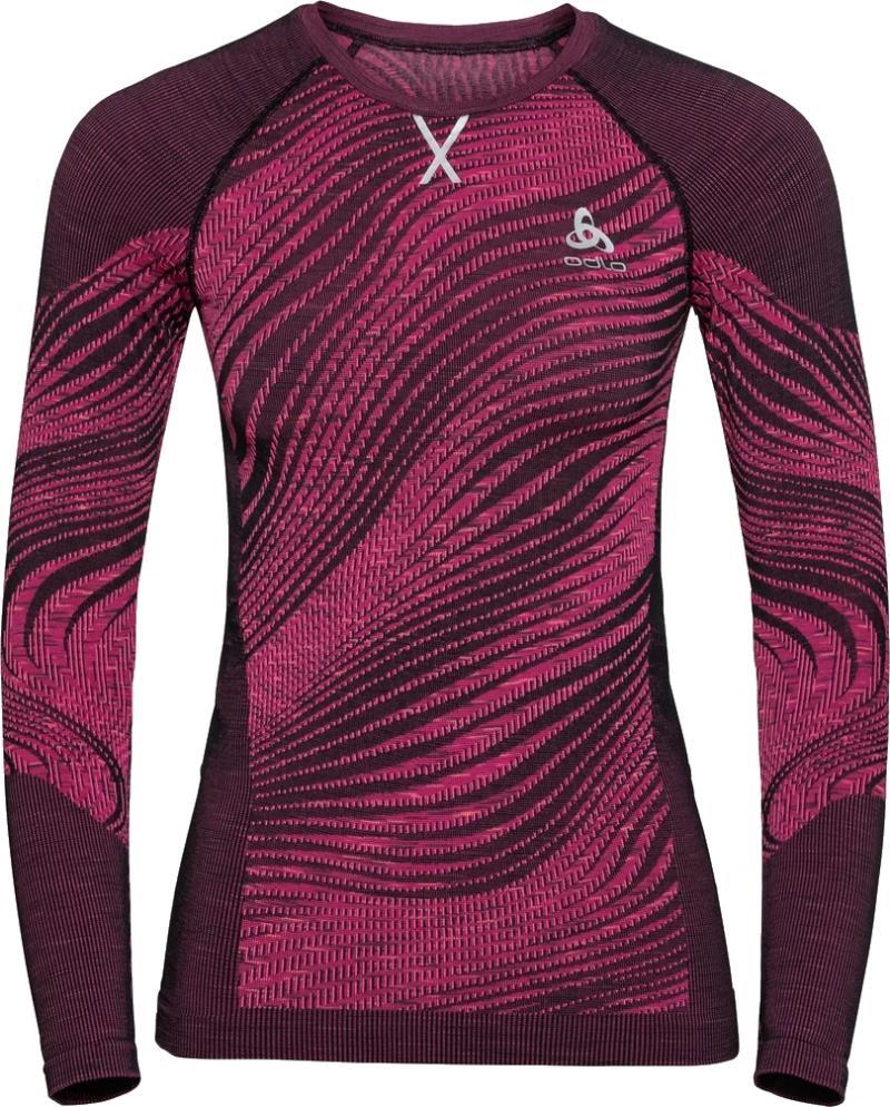 Blackcomb Eco Crew Neck LS - Womens - festival fuschia / space dye 1