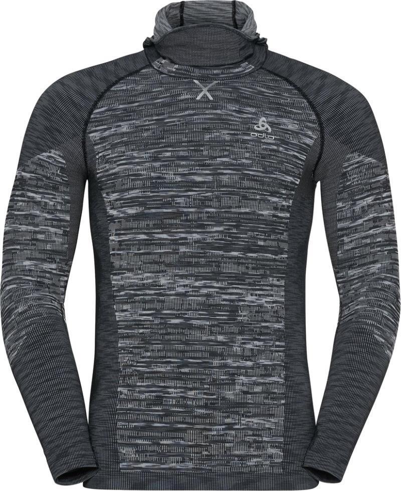 Blackcomb Eco LS Top w/ Facemask - Mens - black / space dye 1