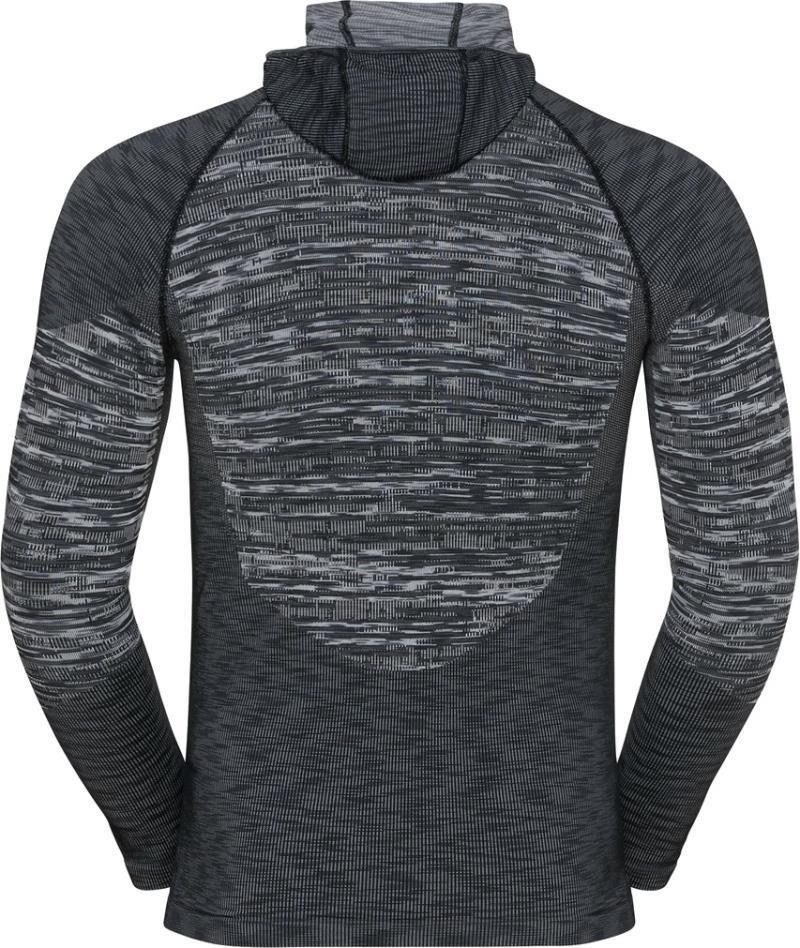 Blackcomb Eco LS Top w/ Facemask - Mens - black / space dye 1