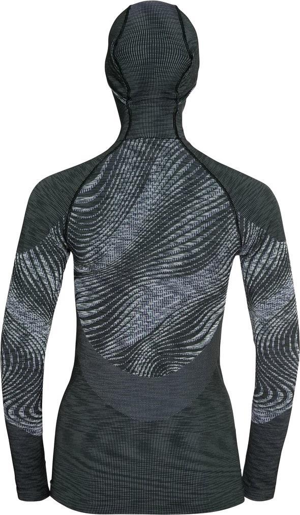 Blackcomb Eco LS Top w/ Facemask - Womens - black / space dye 1