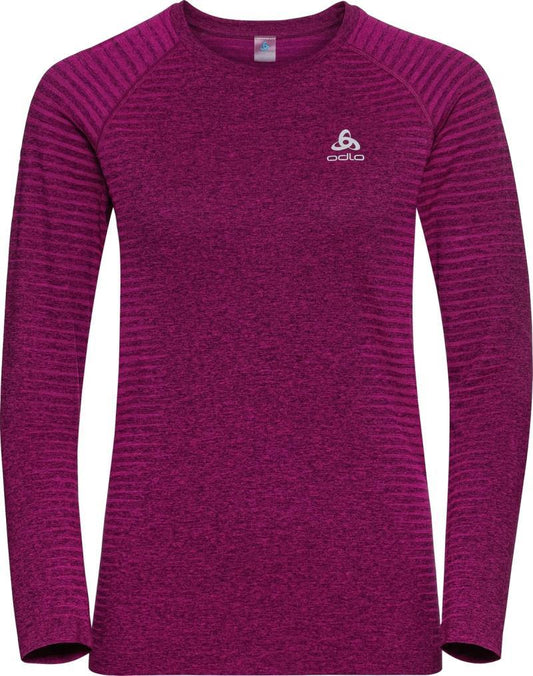 Essentials L/S Running Shirt - Womens - festival fuchsia 1