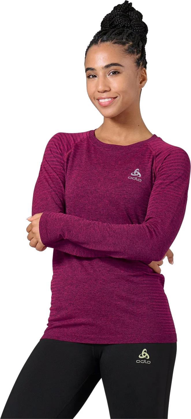 Essentials L/S Running Shirt - Womens - festival fuchsia 1