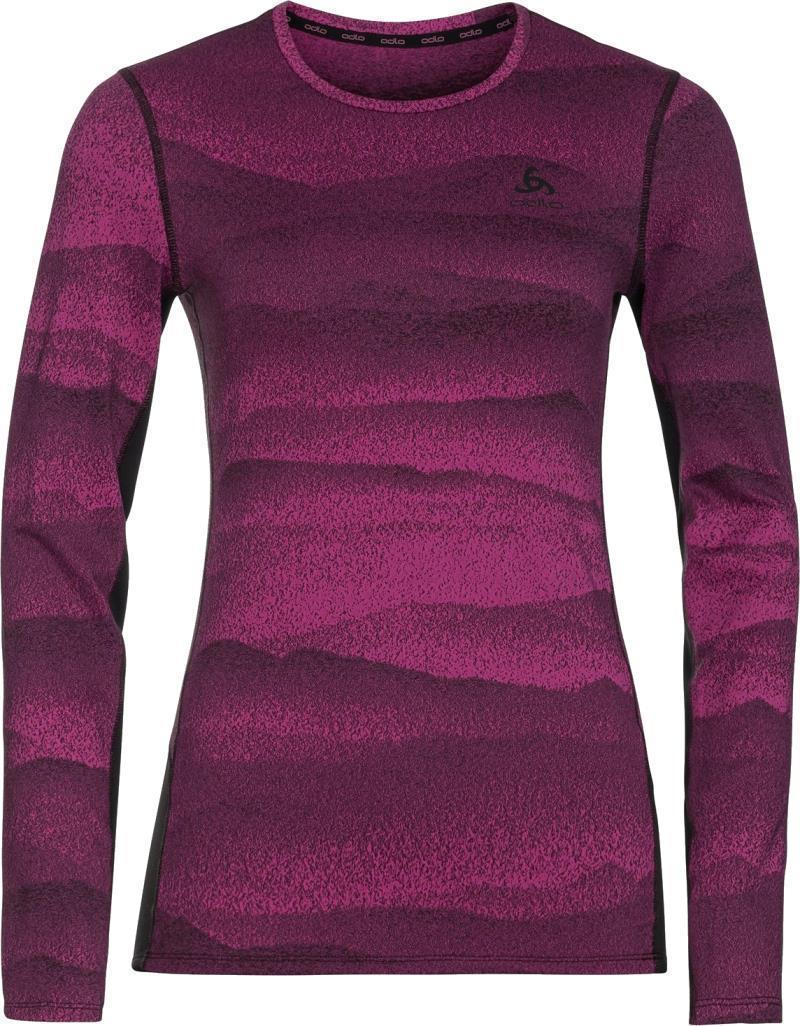 Whistler Eco Crew Neck LS - Womens - Festival Fuchsia / Black 1