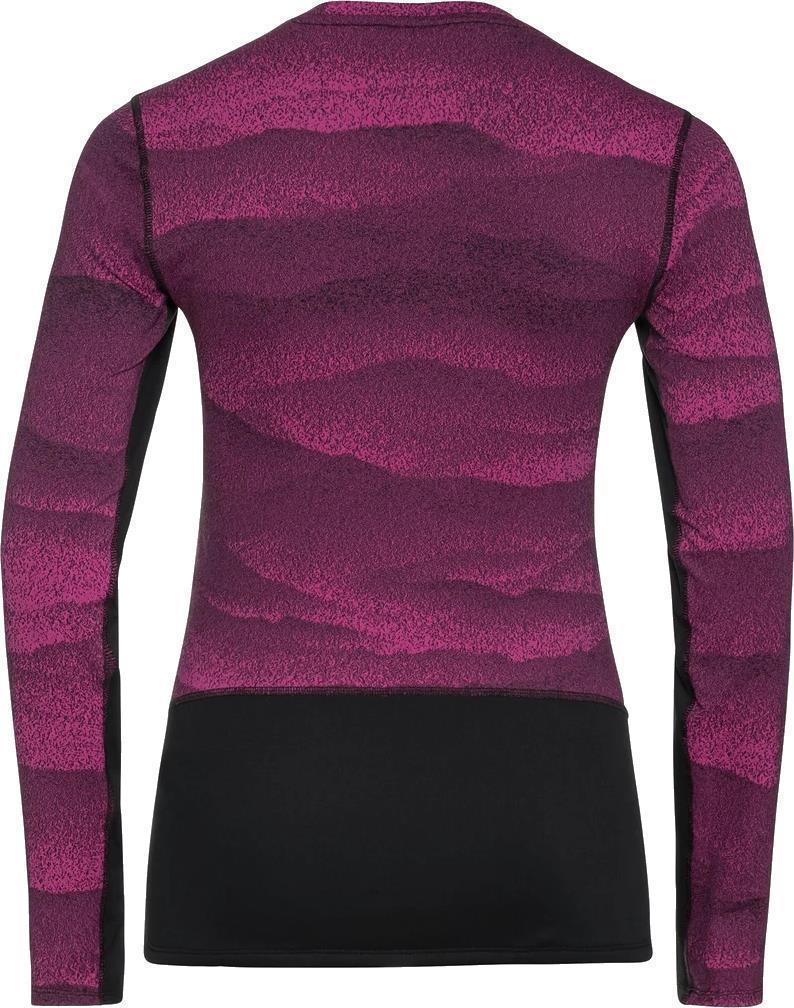 Whistler Eco Crew Neck LS - Womens - Festival Fuchsia / Black 2