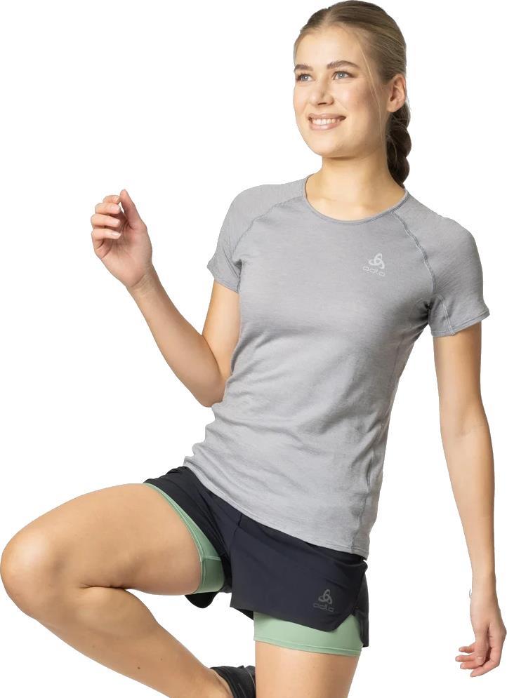 X-Alp PW 115 Crew Neck SS - Womens - Grey Melange 3