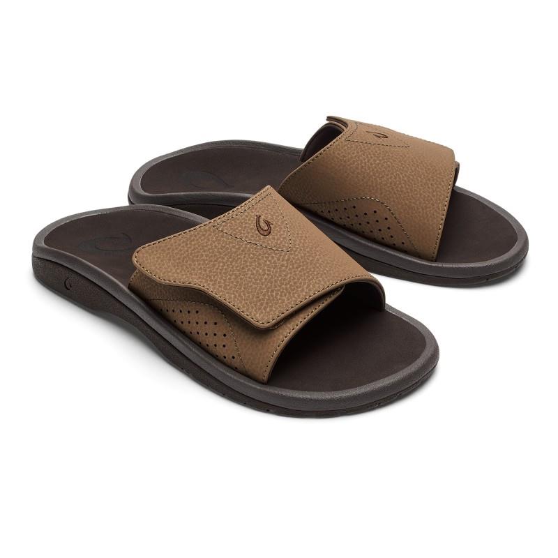 Nalu Slide - Mens - tan / dark java 1