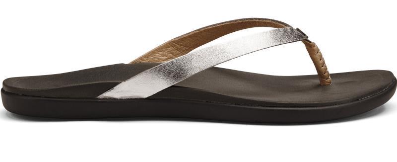 HoOpio Leather - Womens - silver / charcoal 1