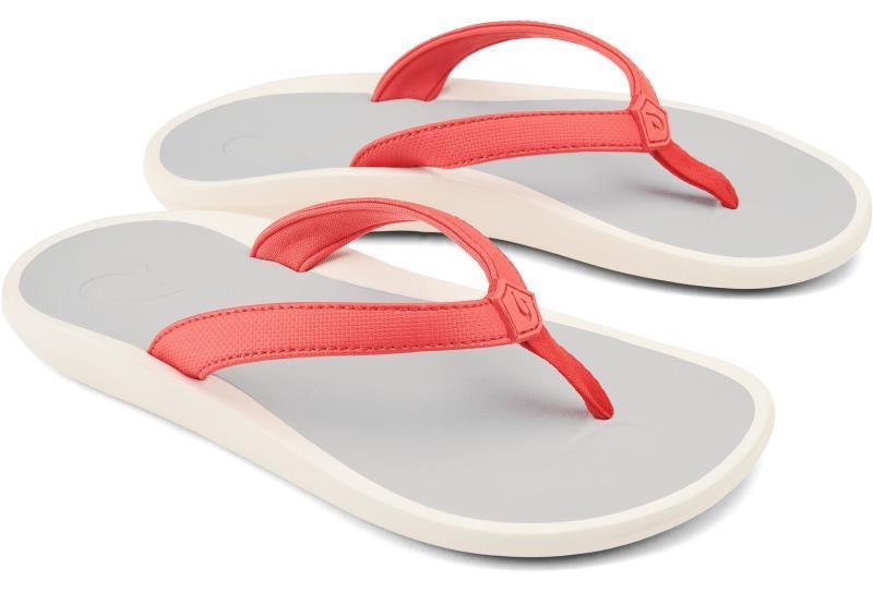 PiOe - Womens - hot coral / mist grey 1