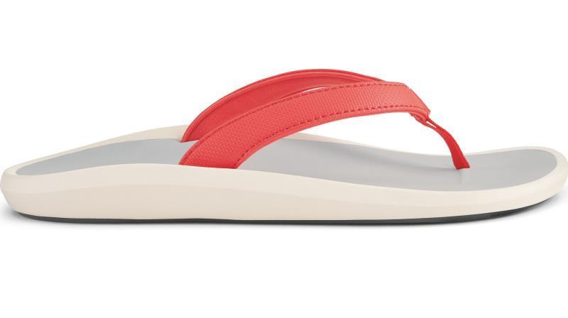 PiOe - Womens - hot coral / mist grey 1
