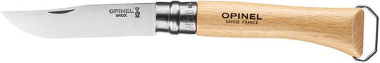 No.10 Stainless Steel Folding Knife - Corkscrew Bottle Opener - Beechwood 1