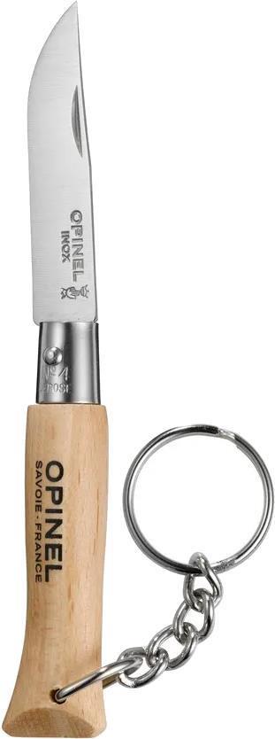 No.4 Stainless Steel Pocket Knife with Keychain - Natural 1
