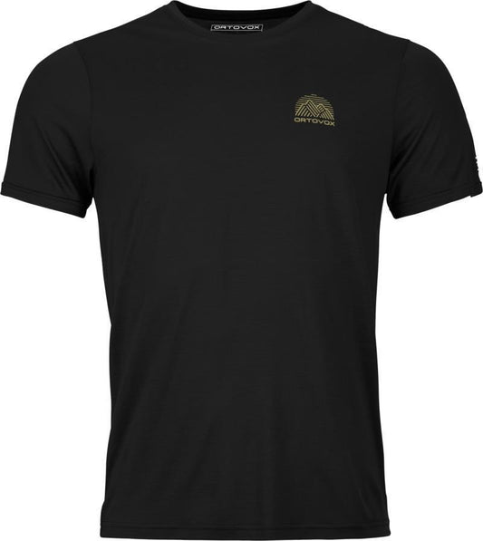120 Cool Tec Mountain Stripe T-Shirt - Mens - Black Raven 1