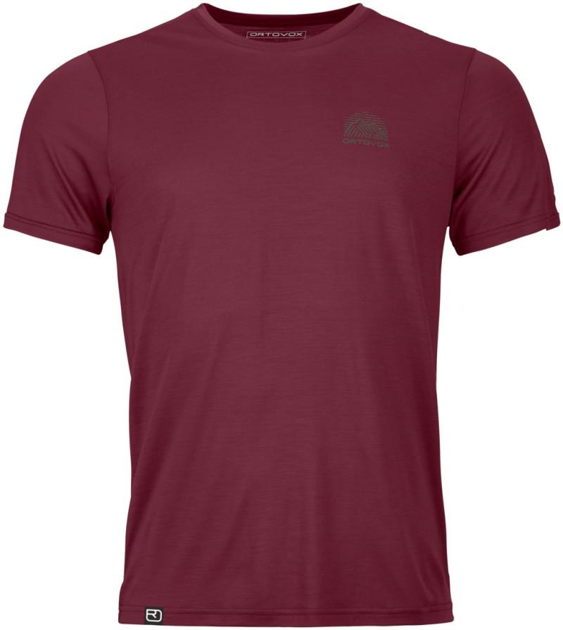 120 Cool Tec Mountain Stripe T-Shirt - Mens - red malbec 1