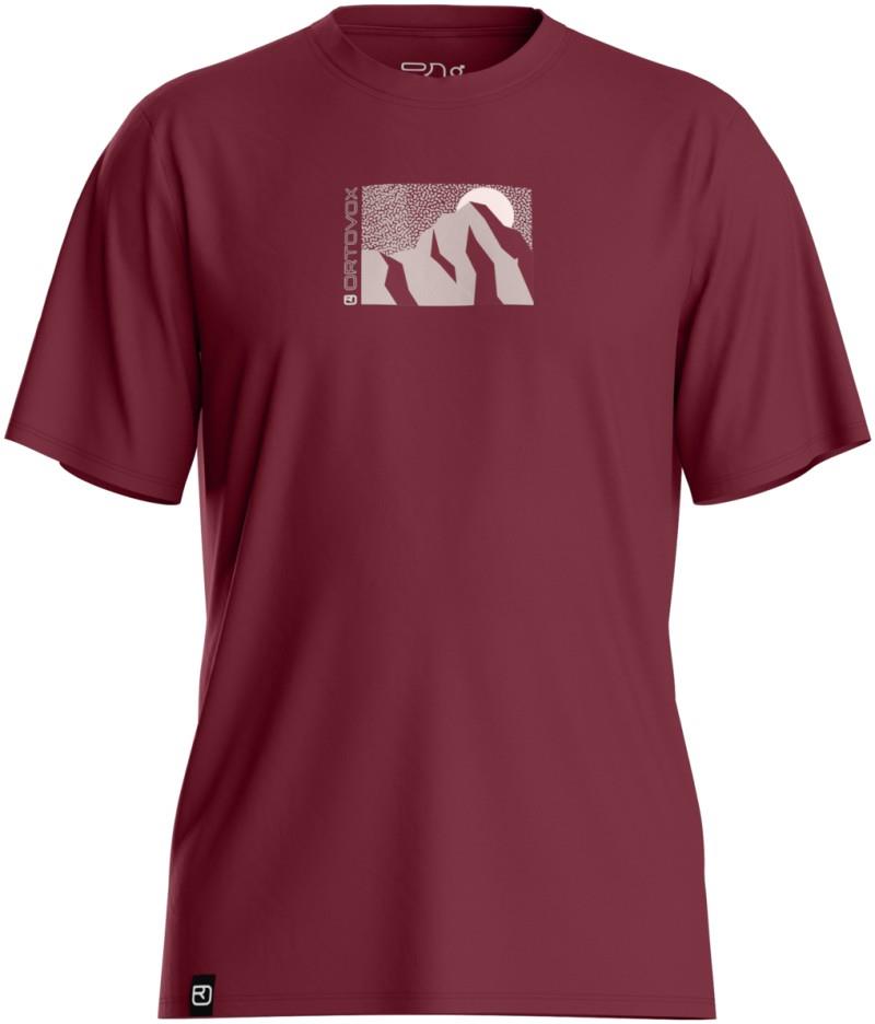120 Cool Tec Mountain Sun T-Shirt - Mens - red malbec 1