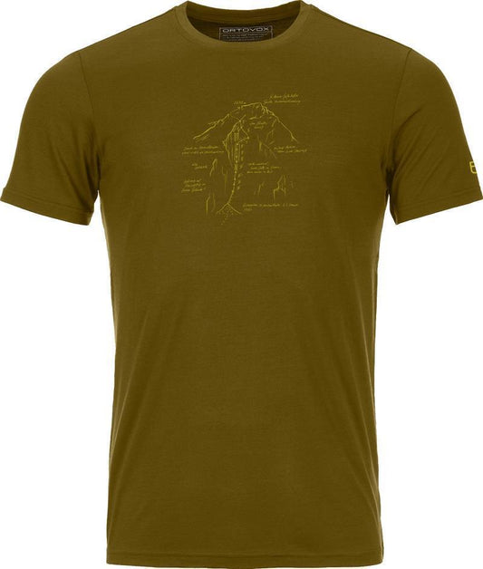 120 Tec Lafatscher Topo T-Shirt - Mens - Green Moss 1