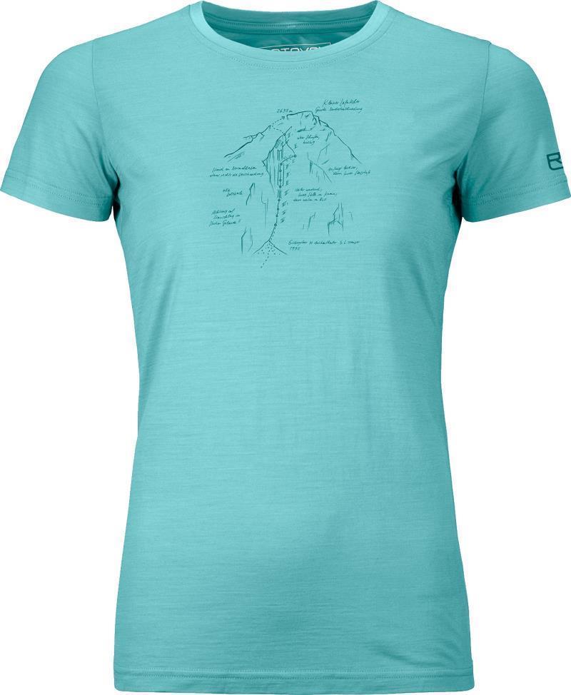 120 Tec Lafatscher Topo T-Shirt - Womens - ice waterfall 1