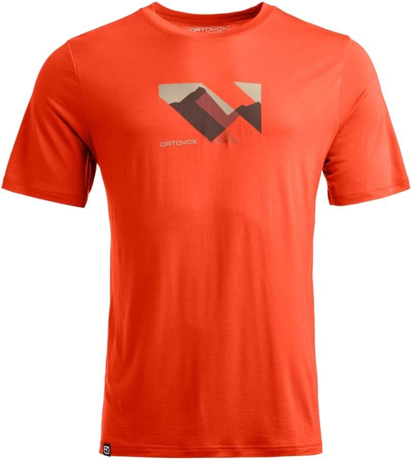 140 Cool Landscape T-Shirt - Mens - hot orange 1