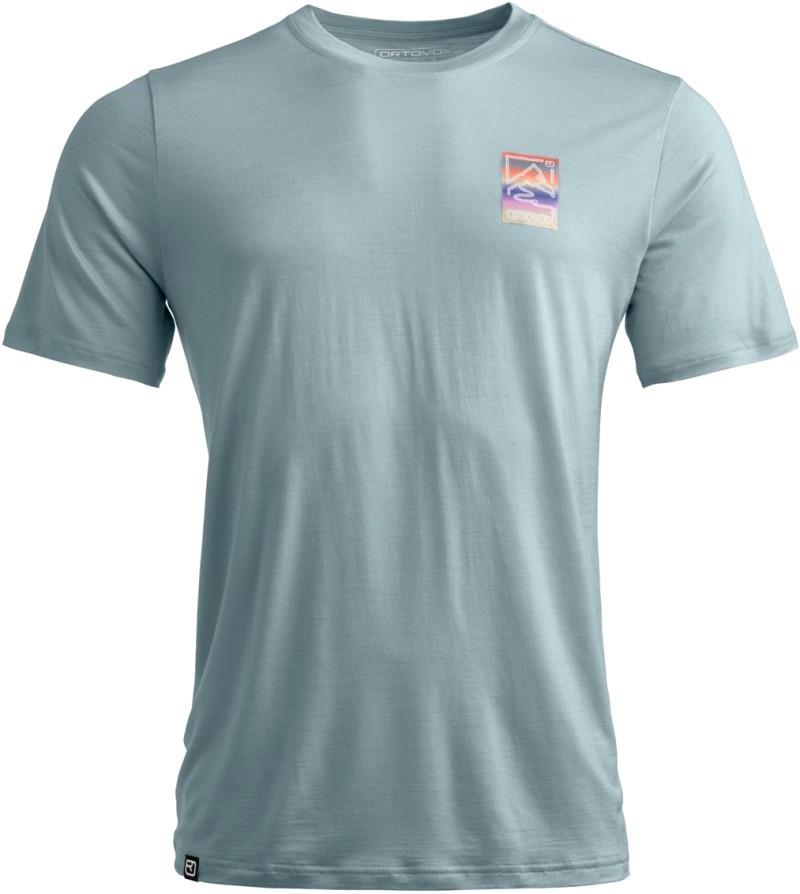 140 Cool Mountain Gradient T-Shirt - Mens - glacier grey 1