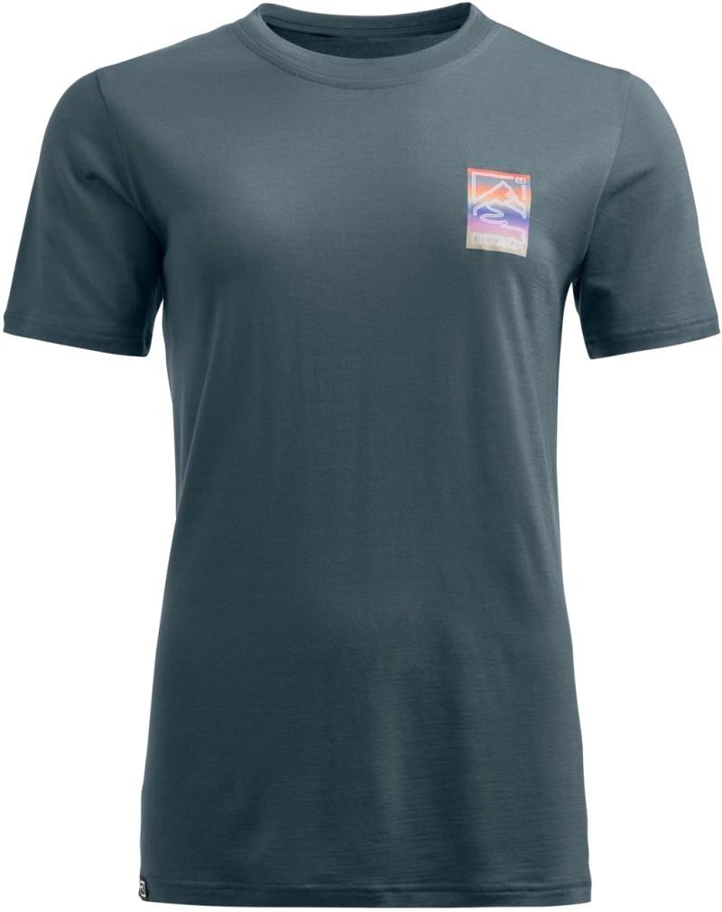 140 Cool Mountain Gradient T-Shirt - Womens - dark arctic grey 1