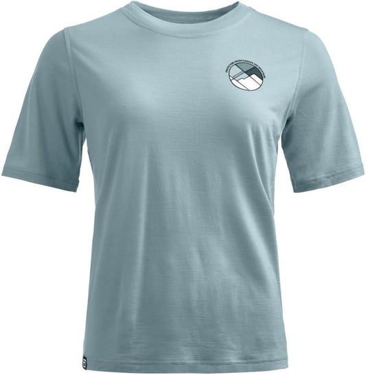 140 Cool Round Landscape T-Shirt - Womens - glacier grey 1