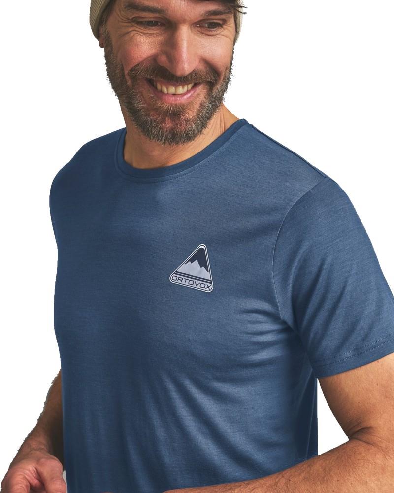 140 Cool Triangle T-Shirt - Mens - blue nunatak 1