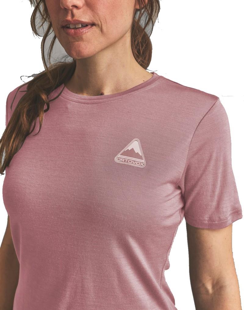 140 Cool Triangle T-Shirt - Womens - dusk rose 1