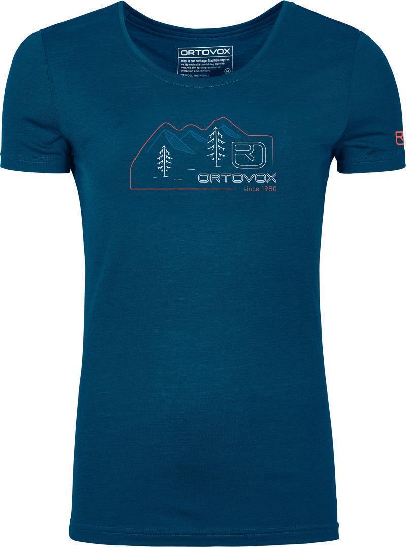 140 Cool Vintage Badge T-Shirt - Womens - Petrol Blue 1