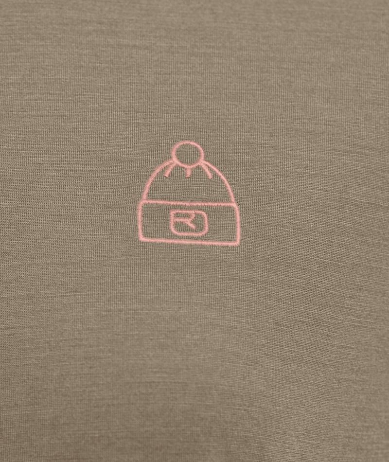 150 Cool Beanie T-Shirt - Womens - dark linen 1