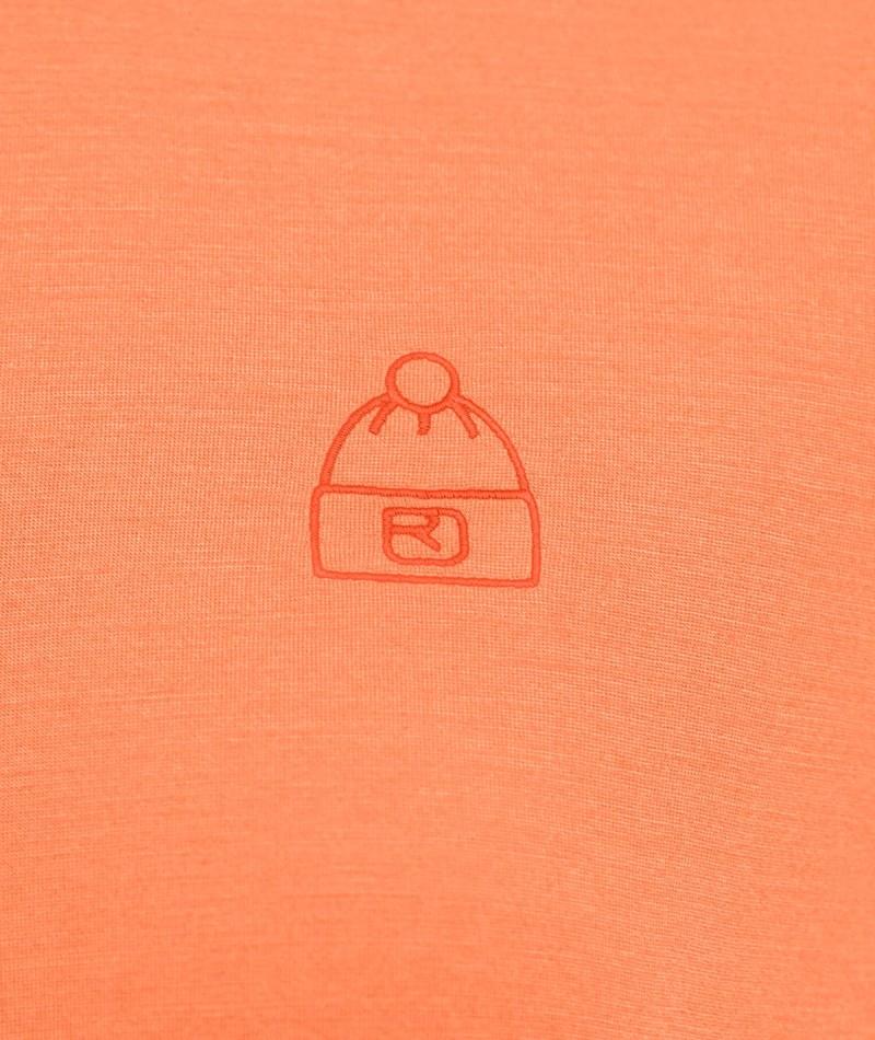 150 Cool Beanie T-Shirt - Womens - faded tangerine 1