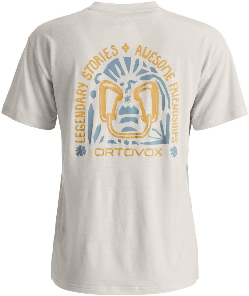 150 Cool Climbing Vibes T-Shirt - Womens - white tea 1