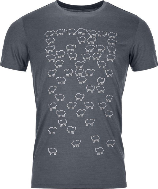 150 Cool Let It Sheep T-Shirt - Mens - black steel 1