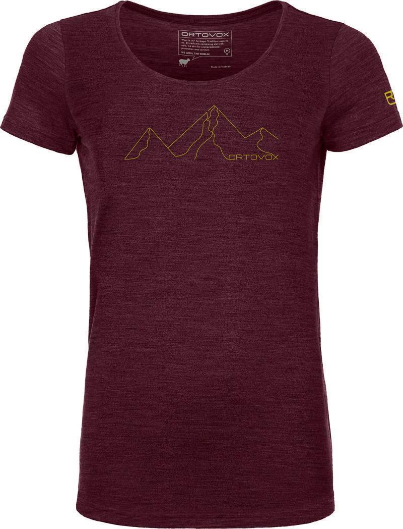 150 Cool Mountain Face T-Shirt - Womens - Dark Wine Blend 1