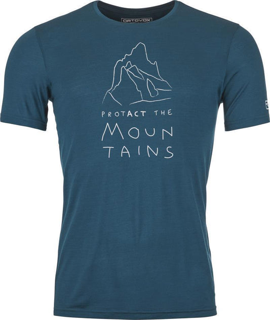150 Cool Mountain Protector T-Shirt - Mens - Petrol Blue 1