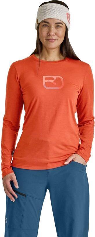 150 Cool Mountain Silhouette LS - Womens - Sunset Orange 3