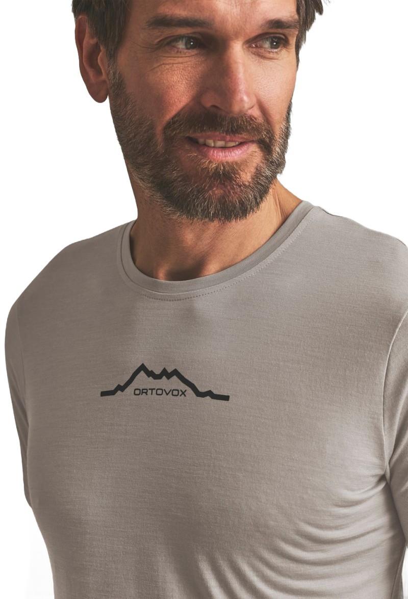 150 Cool Mountain T-Shirt - Mens - dark linen 1