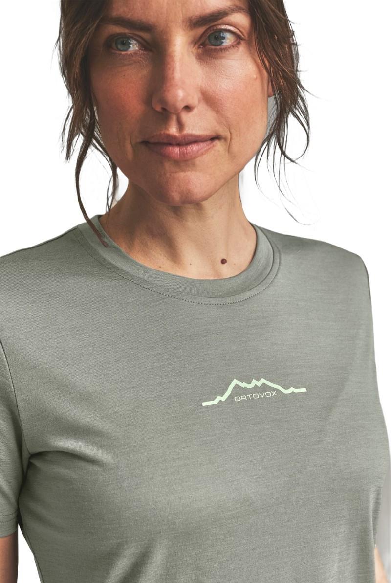150 Cool Mountain T-Shirt - Womens - green sage 1